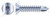 #6 X 3/4" Self-Drilling Screws, Flat Square Drive, Steel, Zinc Plated and Baked