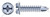 #8 X 1/2" Self-Drilling Screws, Hex Indented Washer Phillips/Slot Combo Drive, Steel, Zinc Plated and Baked