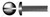 #10-32 X 1/2" Machine Screws, Binding Head Slot Drive, Full Thread, Steel, Black Oxide