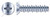 #6 X 1/4" Hi-Lo Self-Tapping Sheet Metal Screws, Flat Undercut Phillips Drive, Full Thread, Steel, Zinc Plated