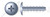 #4-24 X 3/8" Hi-Lo Self-Tapping Sheet Metal Screws, Truss Phillips Drive, Full Thread, Steel, Zinc Plated