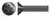 #2-56 X 3/16" Machine Screws, Flat Phillips Drive, 82 Degree Countersink, Full Thread, Steel, Black Zinc