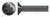 #10-32 X 1/4" Machine Screws, Flat Phillips Drive, 100 Degree Countersink, Full Thread, Steel, Black Zinc
