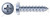 #10 X 1/2" Self-Tapping Sheet Metal Screws, Type "A", Pan Phillips Drive, Steel, Zinc Plated