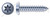 #10 X 2" Self-Tapping Sheet Metal Screws, Type "AB", Pan 6Lobe Torx(r) Drive, Steel, Zinc Plated