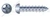 #12 X 3/4" Self-Tapping Sheet Metal Screws, Type "A", Round Phillips Drive, Steel, Zinc Plated