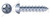 #6 X 3/4" Self-Tapping Sheet Metal Screws, Type "A", Round Phillips Drive, Steel, Zinc Plated