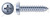 #8 X 3/8" Self-Tapping Sheet Metal Screws, Type "AB", Pan Phillips Drive, Serrated, Steel, Zinc Plated