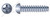 #6 X 3/8" Self-Tapping Sheet Metal Screws, Type "B", Round Phillips Drive, Steel, Zinc Plated