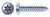 #8 X 1/2" Self-Tapping Sheet Metal Screws, Type "AB", Pan 6Lobe Torx(r) Drive, Steel, Zinc Plated