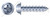 #8 X 7/8" Self-Tapping Sheet Metal Screws, Type "A", Round Washer Head Phillips Drive, Steel, Zinc Plated