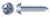 #10 X 1" Self-Tapping Sheet Metal Screws, Type "AB", Round Washer Head Phillips Drive, Steel, Zinc Plated