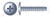 #4 X 1/4" Self-Tapping Sheet Metal Screws, Type "B", Truss Phillips Drive, Steel, Zinc Plated