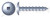 #14 X 3/4" Self-Tapping Sheet Metal Screws, Type "A", Truss Square Drive, Steel, Zinc Plated