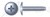 1/4"-20 X 3/8" Trilobe Thread Rolling Screws for Metals, Truss Phillips Drive, Steel, Zinc Plated and Waxed
