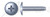#6-32 X 3/8" Trilobe Thread Rolling Screws for Metals, Truss Phillips Drive, Steel, Zinc Plated and Waxed