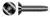 #10-32 X 3/8" Trilobe Thread Rolling Screws for Metals, Flat Undercut Phillips Drive, Steel, Black Oxide and Waxed