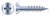 #14 X 2-1/4" Wood Screws, Flat Phillips Drive, Steel, Zinc Plated