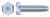 1/4"-20 X 3/4" Trilobe Thread Rolling Screws for Metals, Indented Hex Head, Steel, Zinc Plated and Waxed