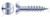 #14 X 1-1/4" Wood Screws, Flat Slot Drive, Steel, Zinc Plated
