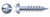 #8 X 2-1/2" Wood Screws, Round Slot Drive, Steel, Zinc Plated