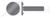 #10-24 X 1-1/4" Weld Screws, Projections Under Head, C1008-C1010 Steel