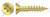 #10 X 1-1/4" Wood Screws, Flat Phillips Drive, Brass