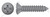 #8 X 1" Self-Tapping Sheet Metal Screws, Type "AB", Oval Phillips Drive, Steel, Plain