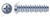 #10-16 X 1" Hi-Lo Self-Tapping Sheet Metal Screws, Type "B", Small Pan Head Phillips Drive, Steel, Zinc Plated