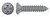 #8 X 3/4" Self-Tapping Sheet Metal Screws, Type "AB", Oval Phillips Drive, Steel, Plain