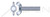 #8-32 X 3/4" Wing Screws, Type "A", Cold Formed, Full Body, Steel, Zinc Plated