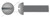 1/4"-20 X 3/8" Machine Screws, Round Slot Drive, Steel, Plain