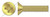 5/16"-18 X 2" Machine Screws, Flat Phillips Drive, 82 Degree Countersink, Full Thread, Brass