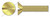 #6-32 X 2" Machine Screws, Flat Slot Drive, 82 Degree Countersink, Full Thread, Brass