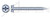 #10 X 1-1/2", A/F=5/16" Self-Piercing Screws, Hex Indented Washer Phillips/Slot Combo Drive, Steel, Zinc Plated