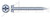 #10 X 3/4", A/F=1/4" Self-Piercing Screws, Hex Indented Washer Phillips/Slot Combo Drive, Steel, Zinc Plated