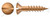 #6 X 1" Wood Screws, Oval Slot Drive, Silicon Bronze