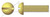 #4-40 X 1-1/4" Machine Screws, Round Slot Drive, Full Thread, Brass