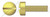 #8-32 X 1/4" Machine Screws, Fillister Slot Drive, Full Thread, Brass