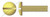#6-32 X 5/8" Machine Screws, Pan Slot Drive, Full Thread, Brass