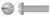 #10-24 X 1/2" Machine Screws, Round Slot Drive, Full Thread, Aluminum