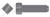 1"-8 X 12" Set Screws, Square Head, Cup Point, Full Thread, Steel, Made in U.S.A.