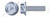 1/2"-13 X 1-1/4" Flange Screws, Locking Serrations, Full Thread, Grade 5 Steel, Zinc