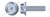 5/8"-11 X 2" Flange Screws, Locking Serrations, Full Thread, Steel, Zinc Plated