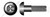 M4-0.7 X 16mm ISO 7380-1, Metric, Button Head Hex Socket Cap Screws, Alloy Steel, Black Oxide, Made in U.S.A.