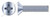 M4-0.7 X 80mm DIN 965 / ISO 7046, Metric, Machine Screws, Flat Phillips Drive, Full Thread, Class 4.8 Steel, Zinc Plated