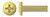 M3-0.5 X 5mm DIN 7985A / ISO 7045, Metric, Machine Screws, Pan Phillips Drive, Full Thread, Brass