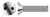 #6-32 X 3/4" Machine Screws, Flat Countersunk Head Tamper-Resistant Drilled Spanner Drive, Stainless Steel