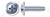 M4 X 18mm Thread Rolling Screws for Plastics, Metric, Pan Flange Head Pozi Drive, Steel, Zinc Plated
