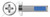 1/4"-20 X 1-1/4" Machine Screws, Pan Phillips Drive, Thread-Locking Patch, Full Thread, Stainless Steel